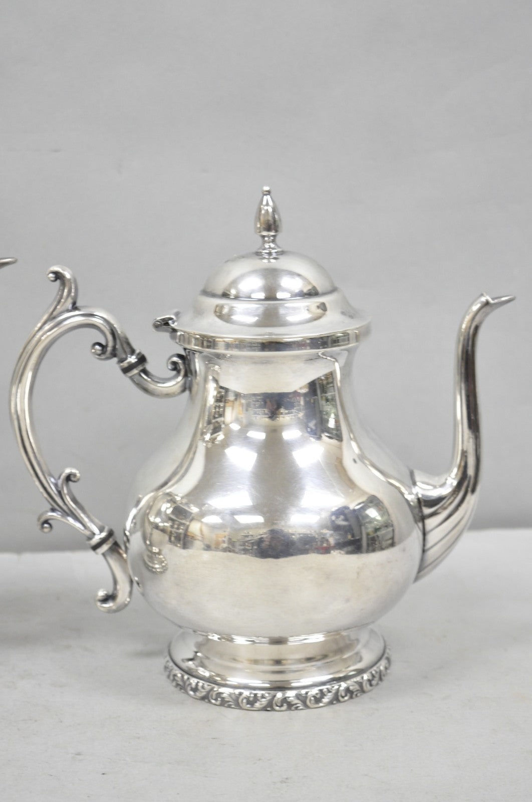 Vintage Victorian Silver Plated Coffee Pot & Tea Pot by National 3000 & 3001