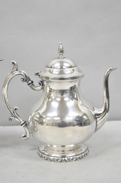 Vintage Victorian Silver Plated Coffee Pot & Tea Pot by National 3000 & 3001