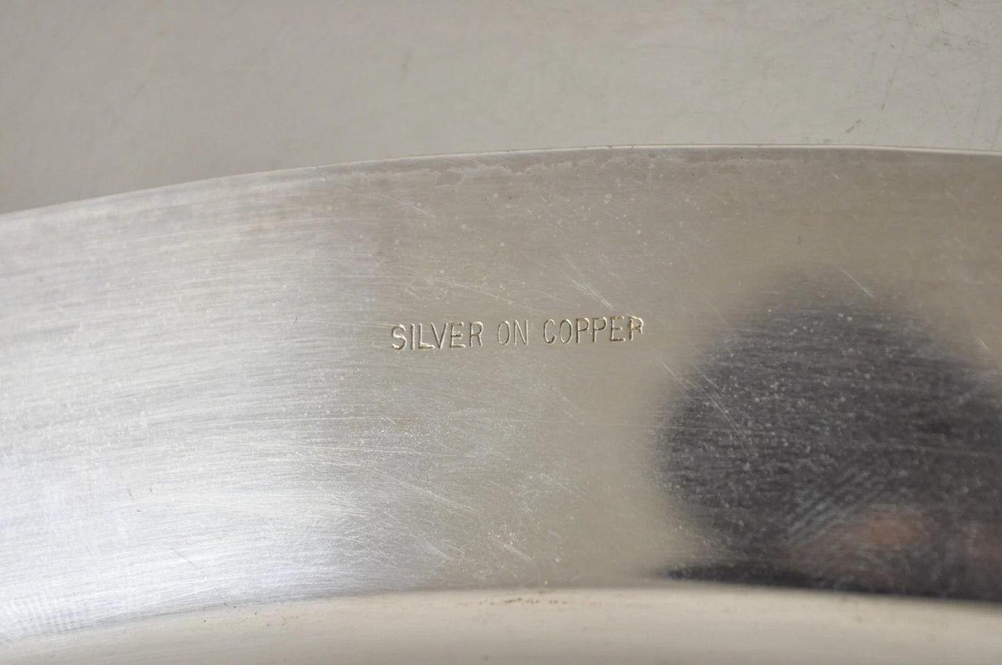 Vintage English Regency Silver Plated Oval Meat Cutlery Serving Platter Tray