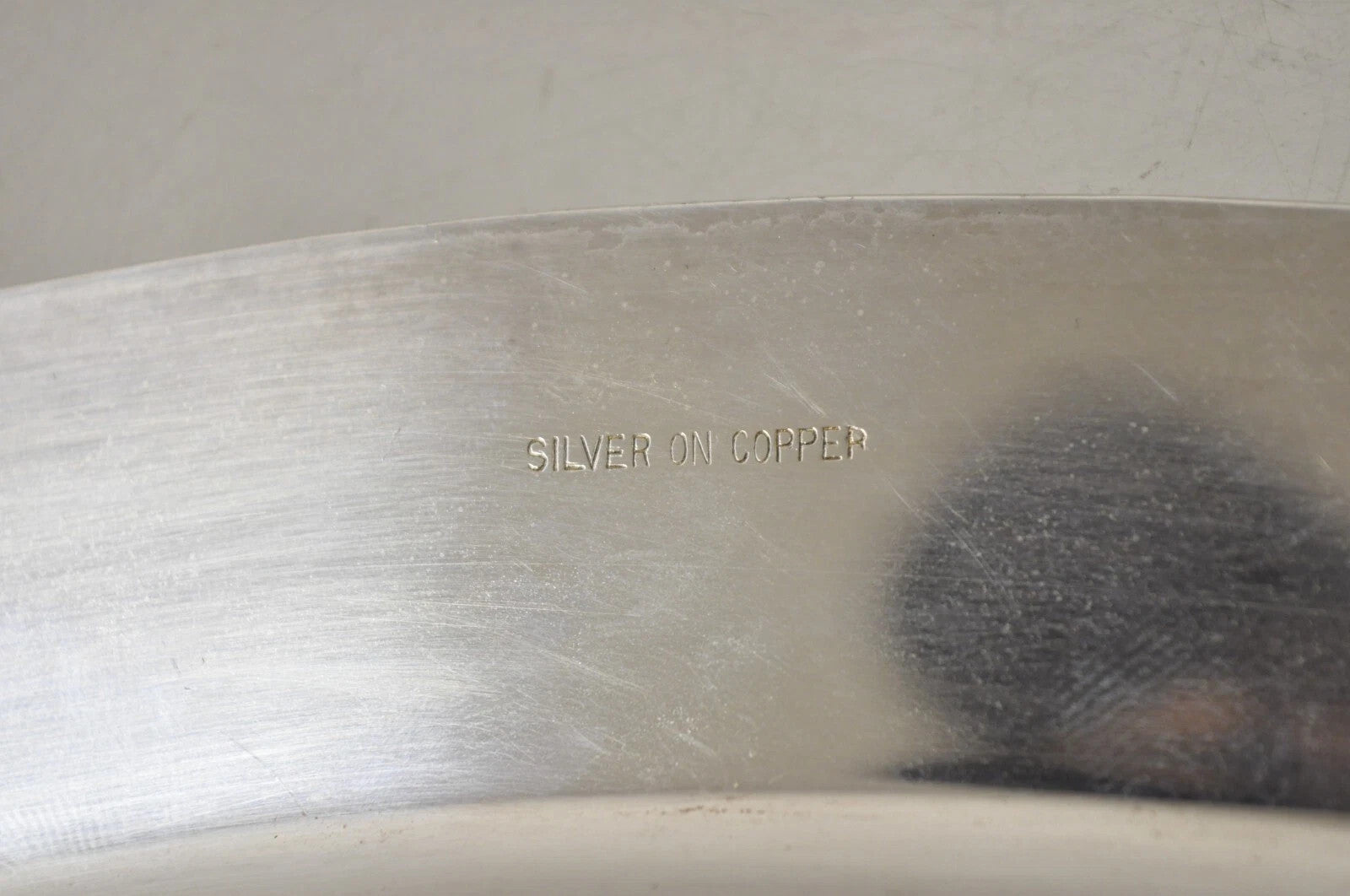 Vintage English Regency Silver Plated Oval Meat Cutlery Serving Platter Tray
