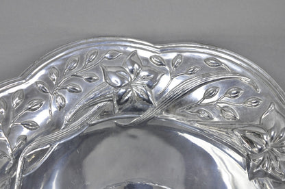 Vintage Lenox Dragonfly & Butterfly Meadow Art Nouveau Cast Aluminum Salad Bowl