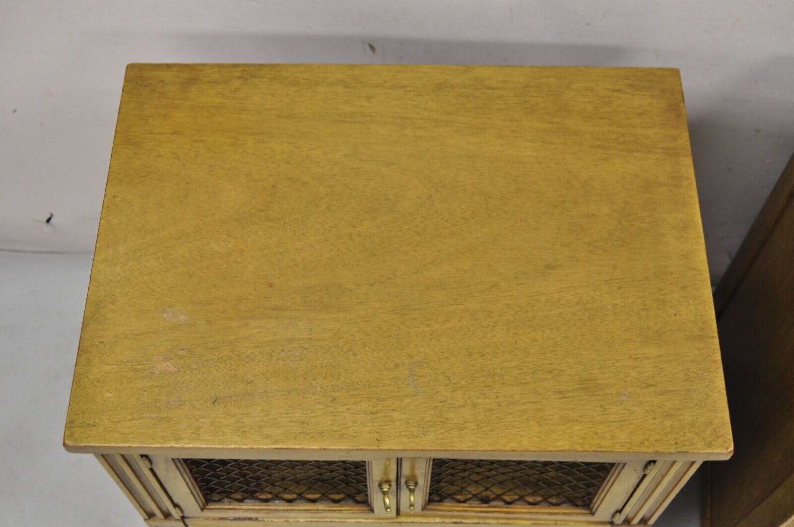 Vintage French Provincial Hollywood Regency Nightstands Bedside Tables - a Pair