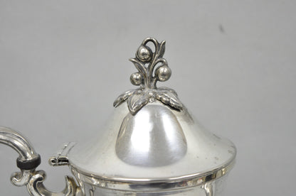 Vintage Birmingham English Art Nouveau Silver Plated Tea Service - 5 Pc Set