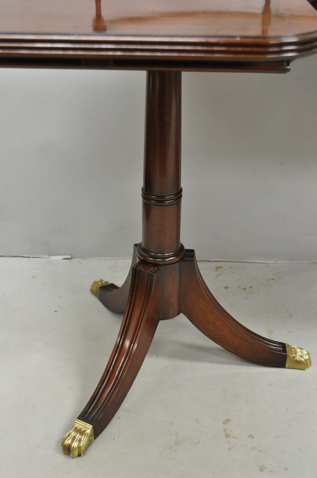 Antique Sheraton Mahogany Duncan Phyfe Dropleaf Sideboard Console Buffet Table