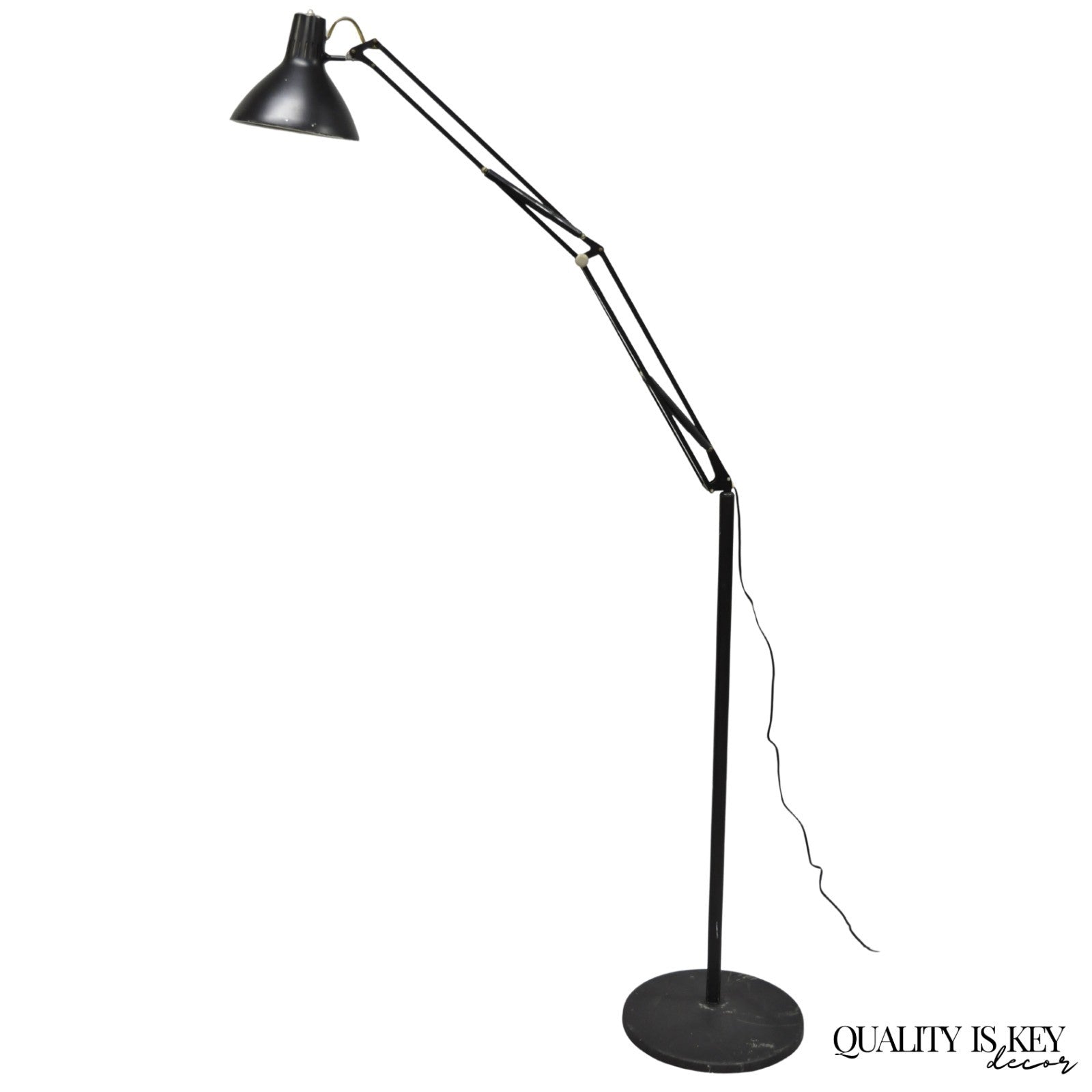 Vintage Luxo Pixar Style Mid Century Modern Articulating Drafting Floor Lamp