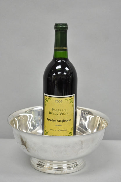 Vintage Gorham YC 781 Silver Plated 9" Round Modern Serving Bowl