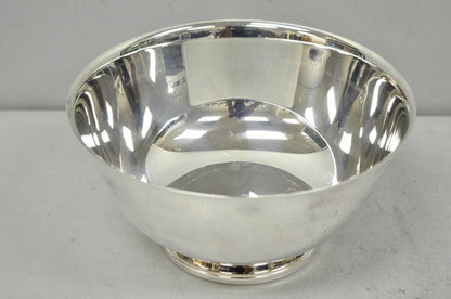 Vintage Mid Century Modern Paul Revere Oneida Silver Plate 8" Round Serving Bowl