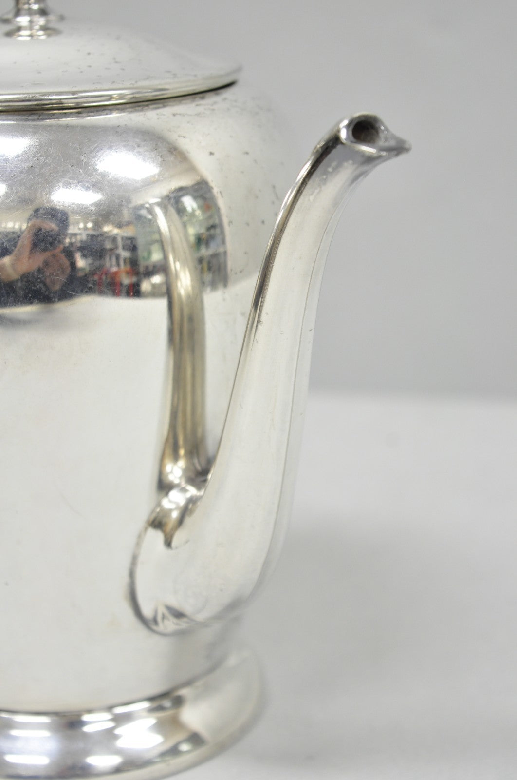 Vintage Abraham & Straus Victorian Silver Plated Bulbous Coffee Pot Teapot