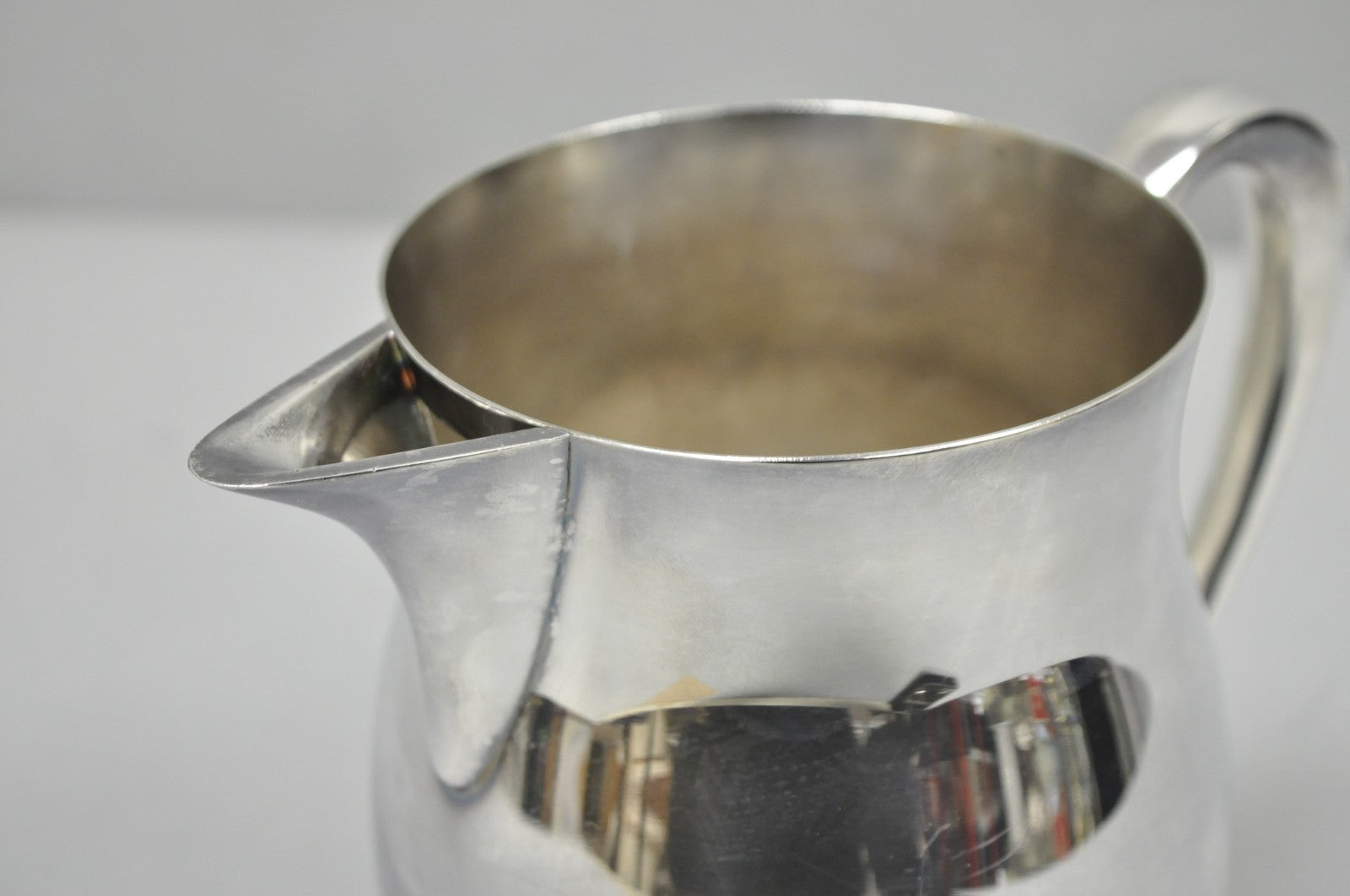 Vintage Bristol Silverplate by Poole B54 Silver Plated Bulbous Water Pitcher