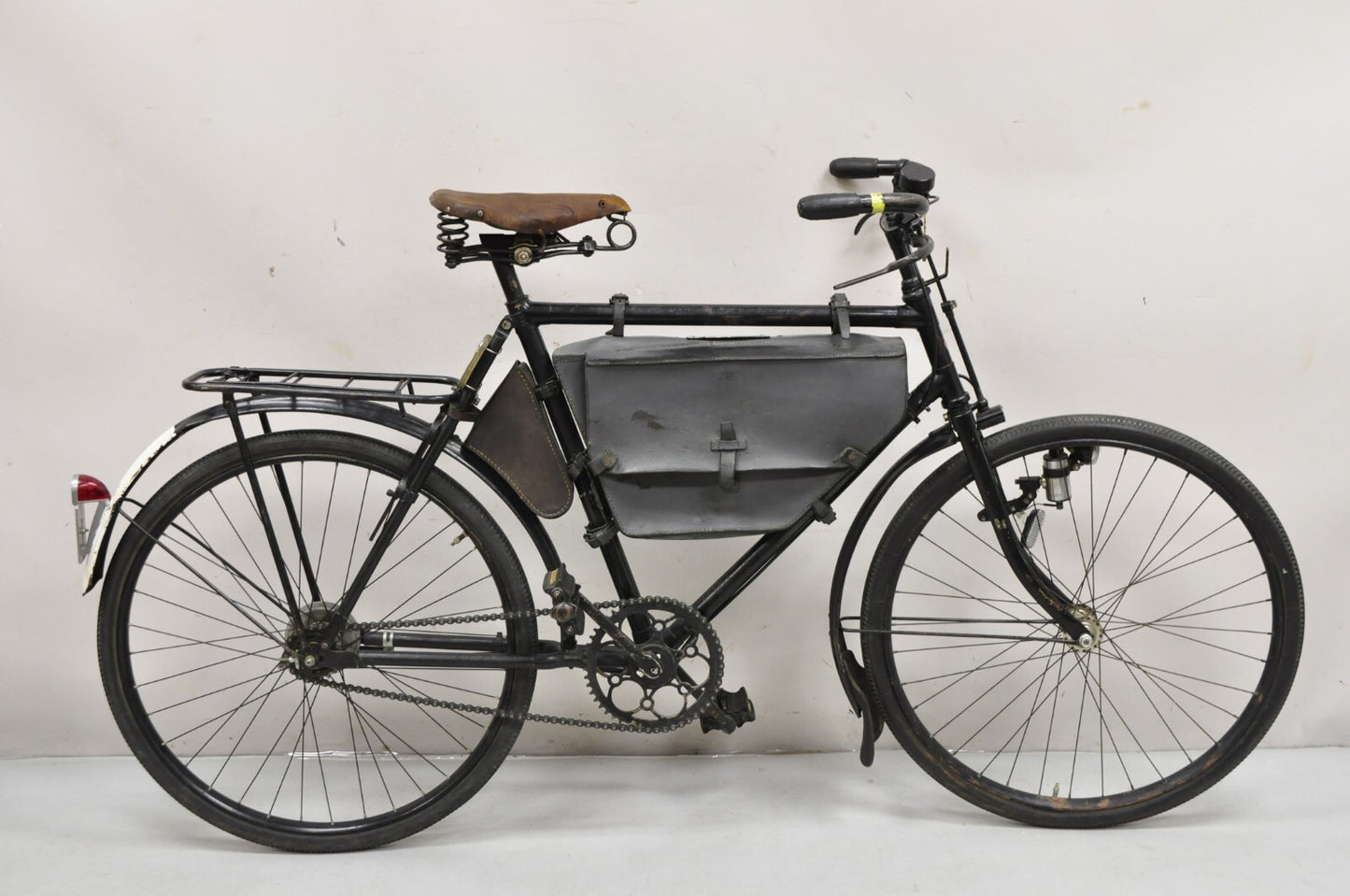 Antique WWII Swiss Army 1945 MO-05 Military Bicycle Bike with Leather Frame Pack