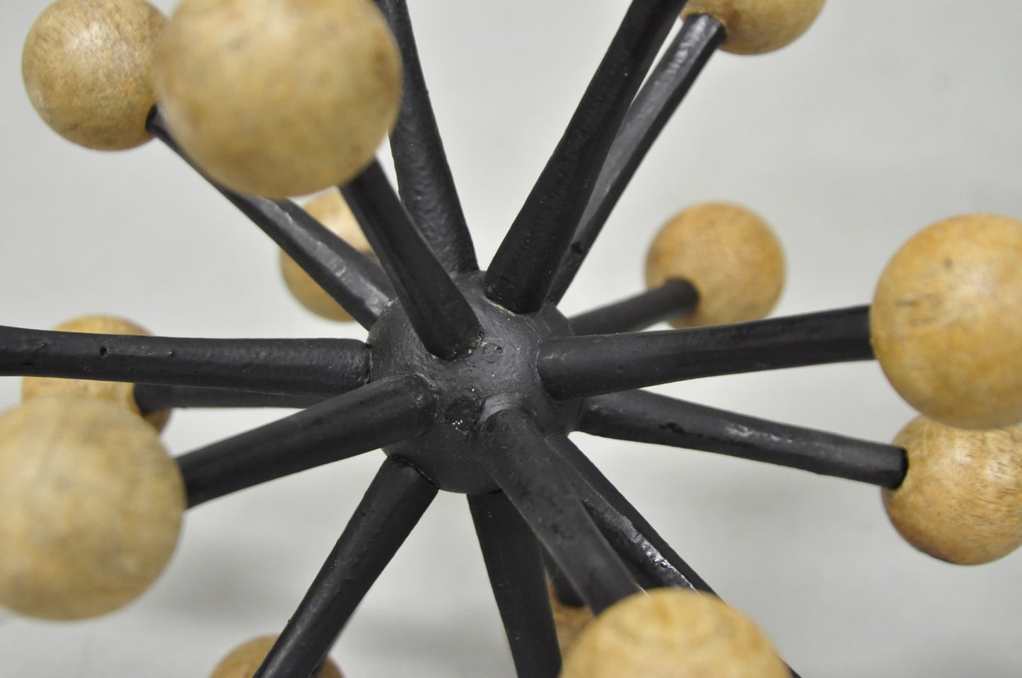 Contemporary Modern Wood & Metal "Jax" Abstract Table Decor - a Pair