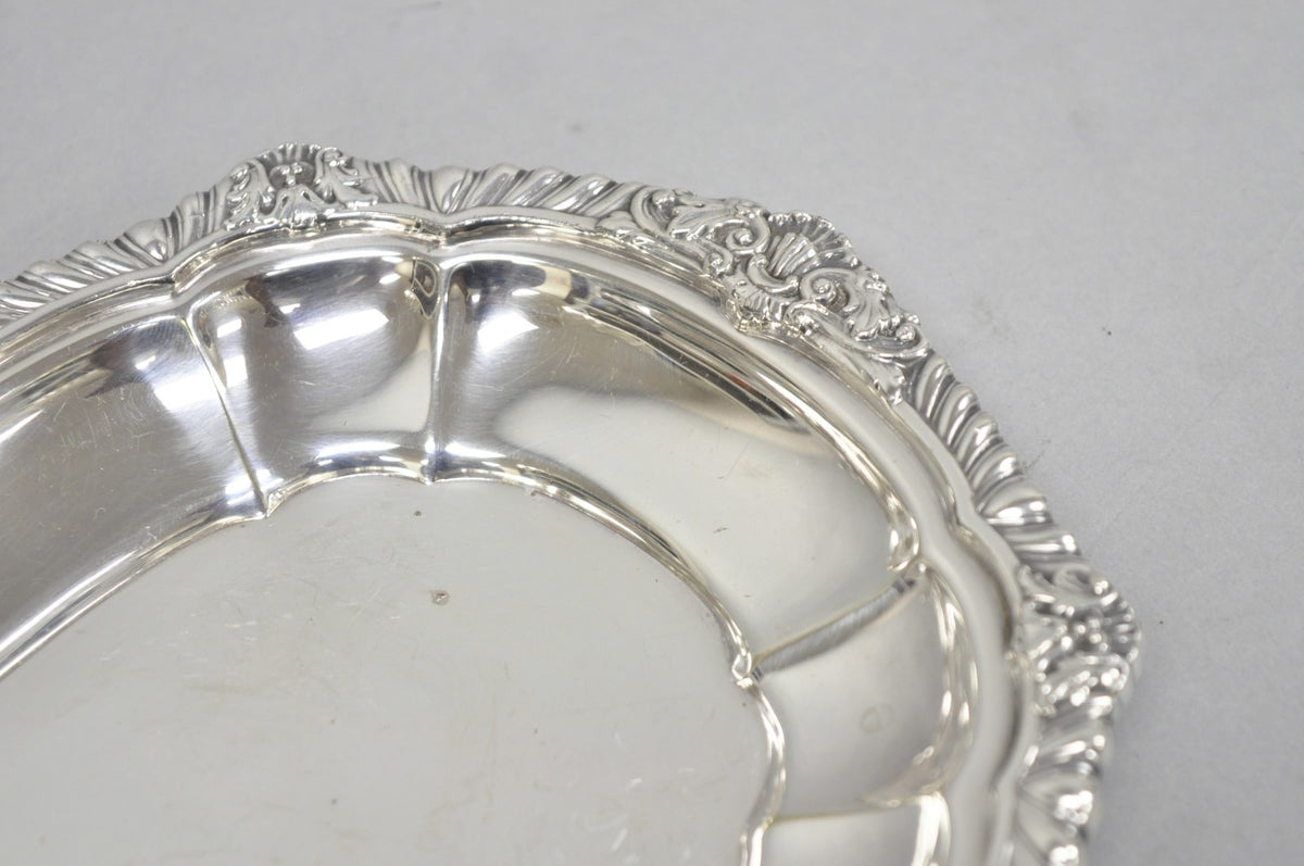Vintage Gorham Y1130 Y1131 Victorian Silver Plated Gravy Sauce Boat & Underplate