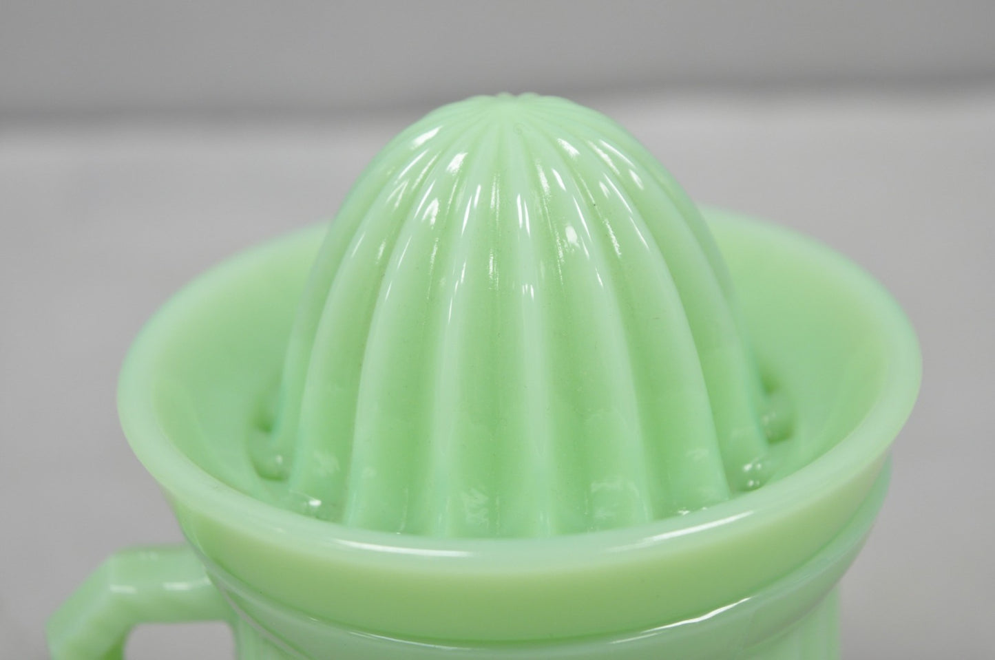 Vintage Green Jadeite Depression Glass 1 Cup Ribbed Juicer Measuring Cup