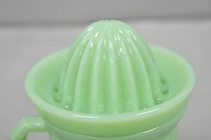 Vintage Green Jadeite Depression Glass 1 Cup Ribbed Juicer Measuring Cup