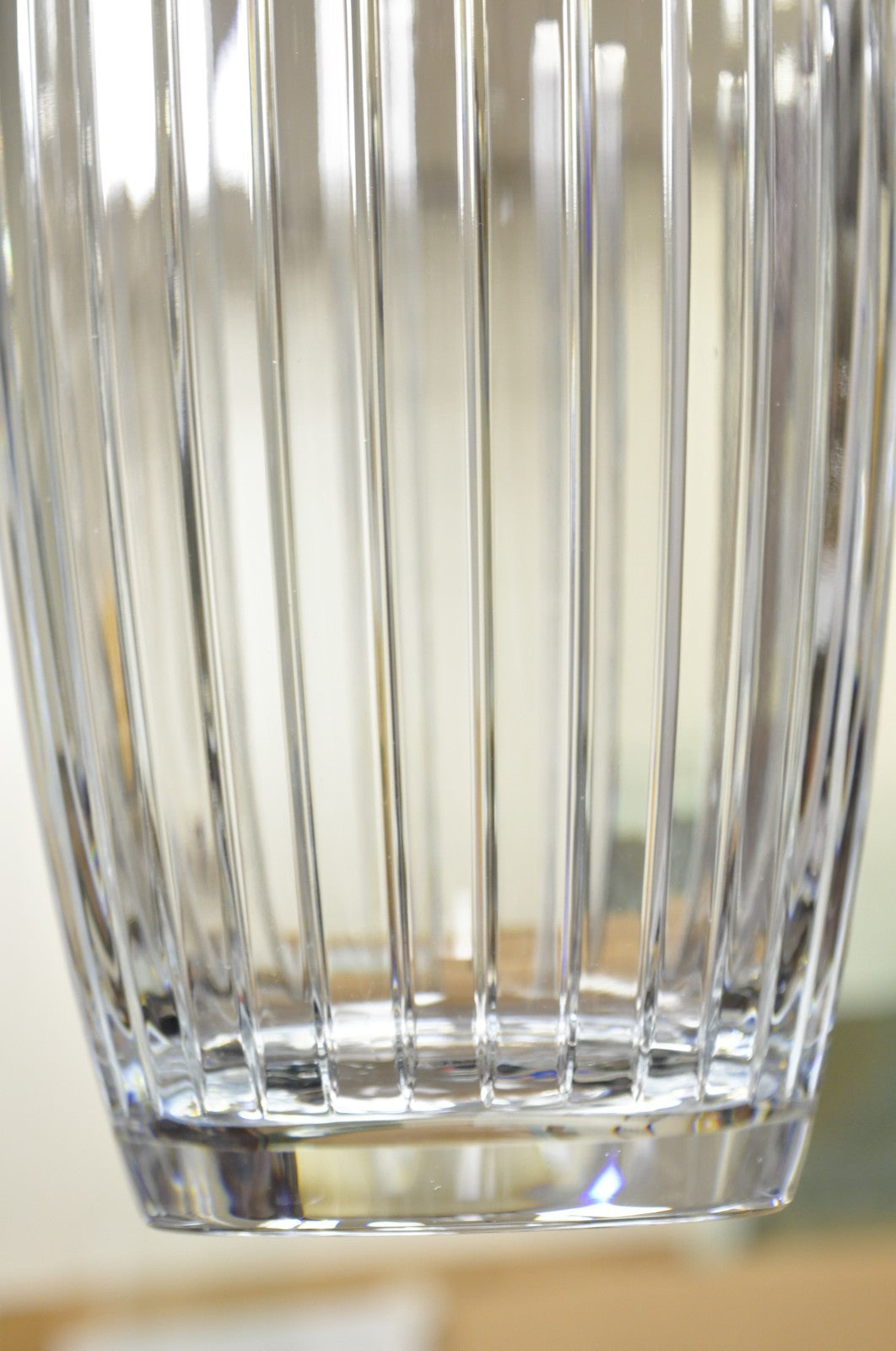 Marquis by Waterford 12" Tall Etched Round Lead Crystal Glass Flower Vase