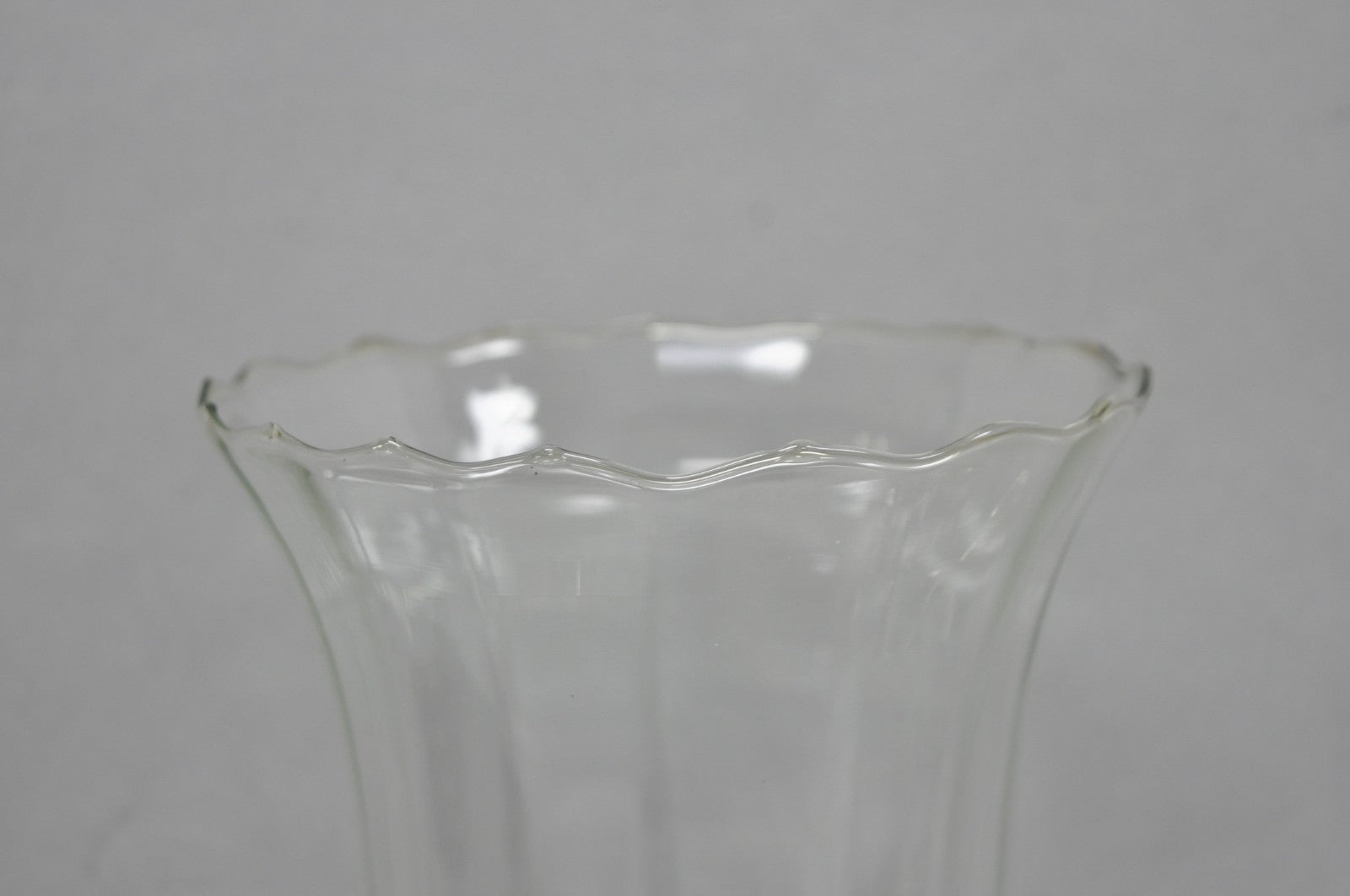 Antique Victorian Silver Plated Glass Hurricane Lamp Shade Candlestick - Pair