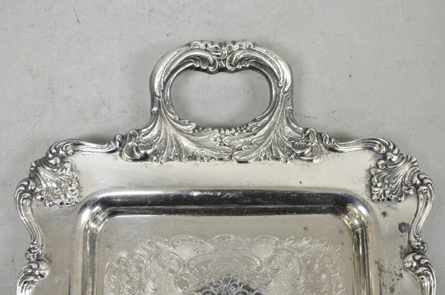 W&S Blackinton Victorian Silver Plated Narrow Serving Platter Dish Bar Tray