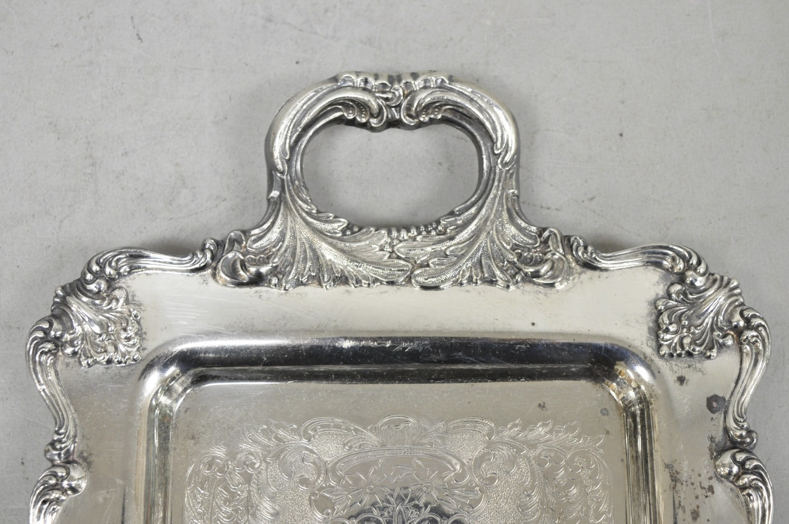 W&S Blackinton Victorian Silver Plated Narrow Serving Platter Dish Bar Tray