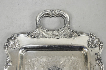 W&S Blackinton Victorian Silver Plated Narrow Serving Platter Dish Bar Tray