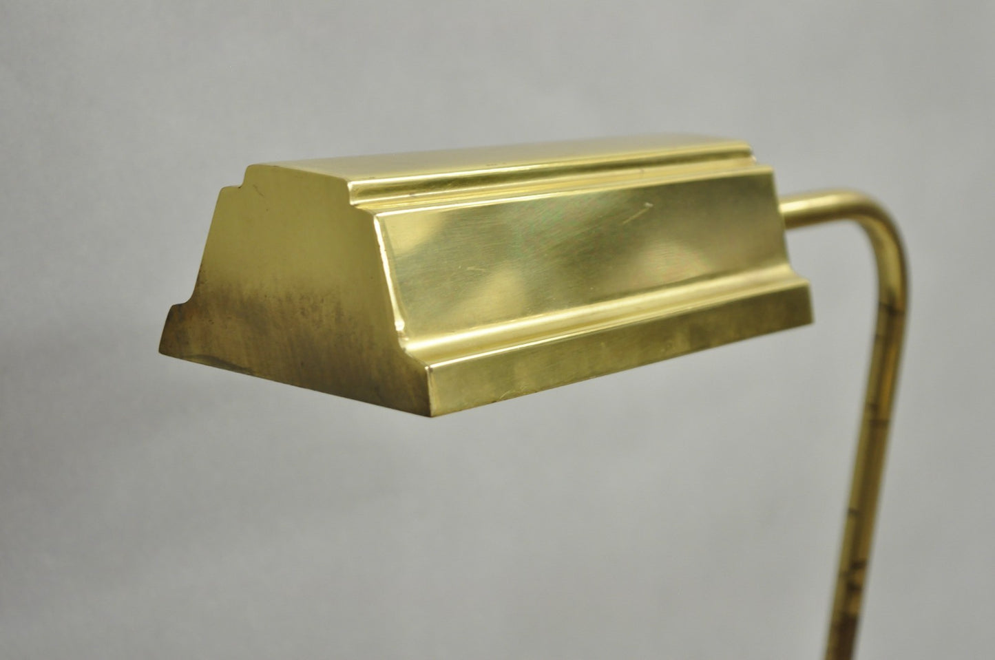 Vintage Mid Century Modern Brass Adjustable Task Pharmacy Reading Floor Lamp