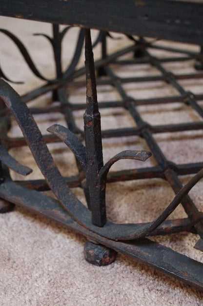Antique Mission Arts & Crafts Samuel Yellin Style Wrought Iron Coffee Table