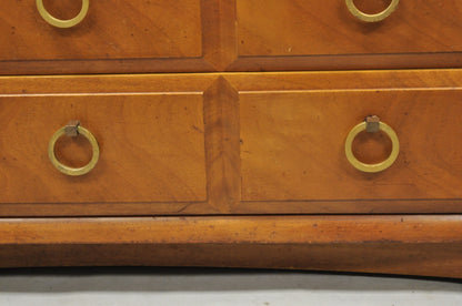 Vintage T.H. Robsjohn Gibbings for Widdicomb Mahogany Brass Ring China Cabinet