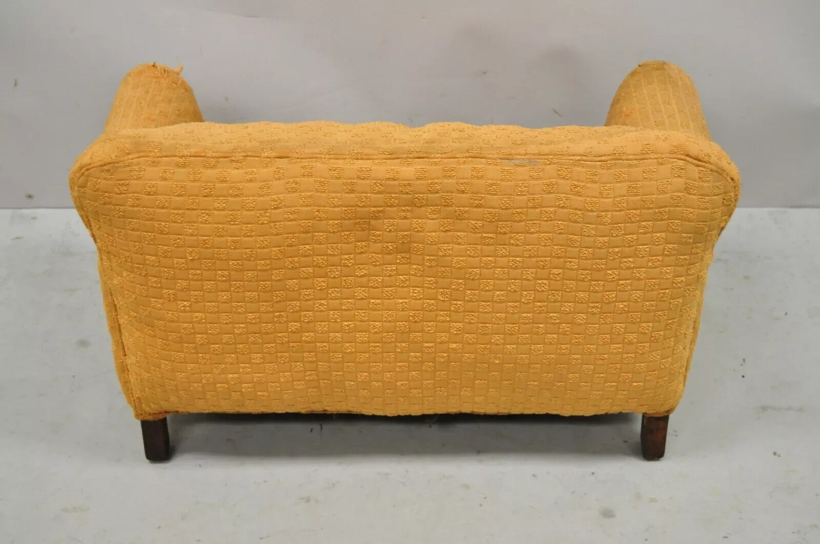 Small Vintage Wood Frame Traditional Miniature Doll Child's Kid's Sofa Couch