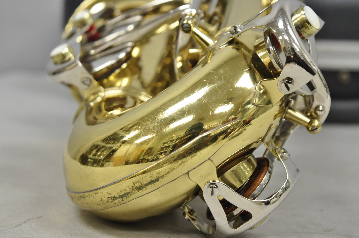 Vintage Conn USA M52762 "Shooting Star" Brass Alto Band Saxophone in Case