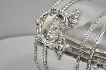 Victorian Henry Hicks Silver Plated S Monogram Champagne Chiller Wine Ice Bucket