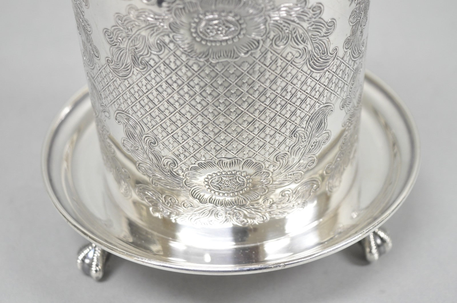 Vintage Viners of Sheffield English Regency Silver Plated Wine Bottle Coaster