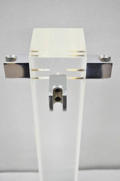 Danny Alessandro Albrizzi Vintage Modernist Lucite & Chrome Fireplace Tool Set