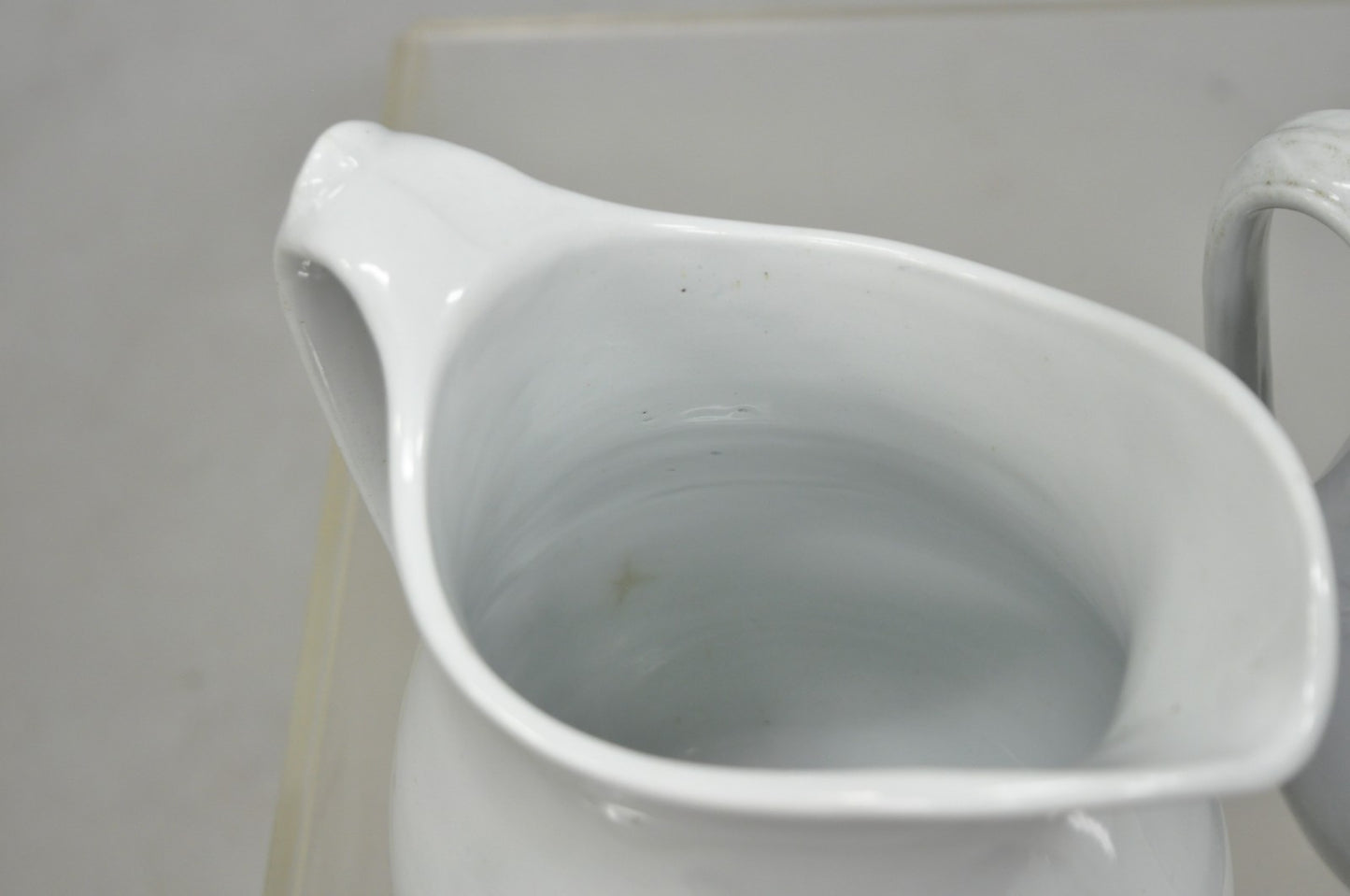 English Ironstone Imperial Hope & Carter Burgess Goddard Water Pitchers Set of 2