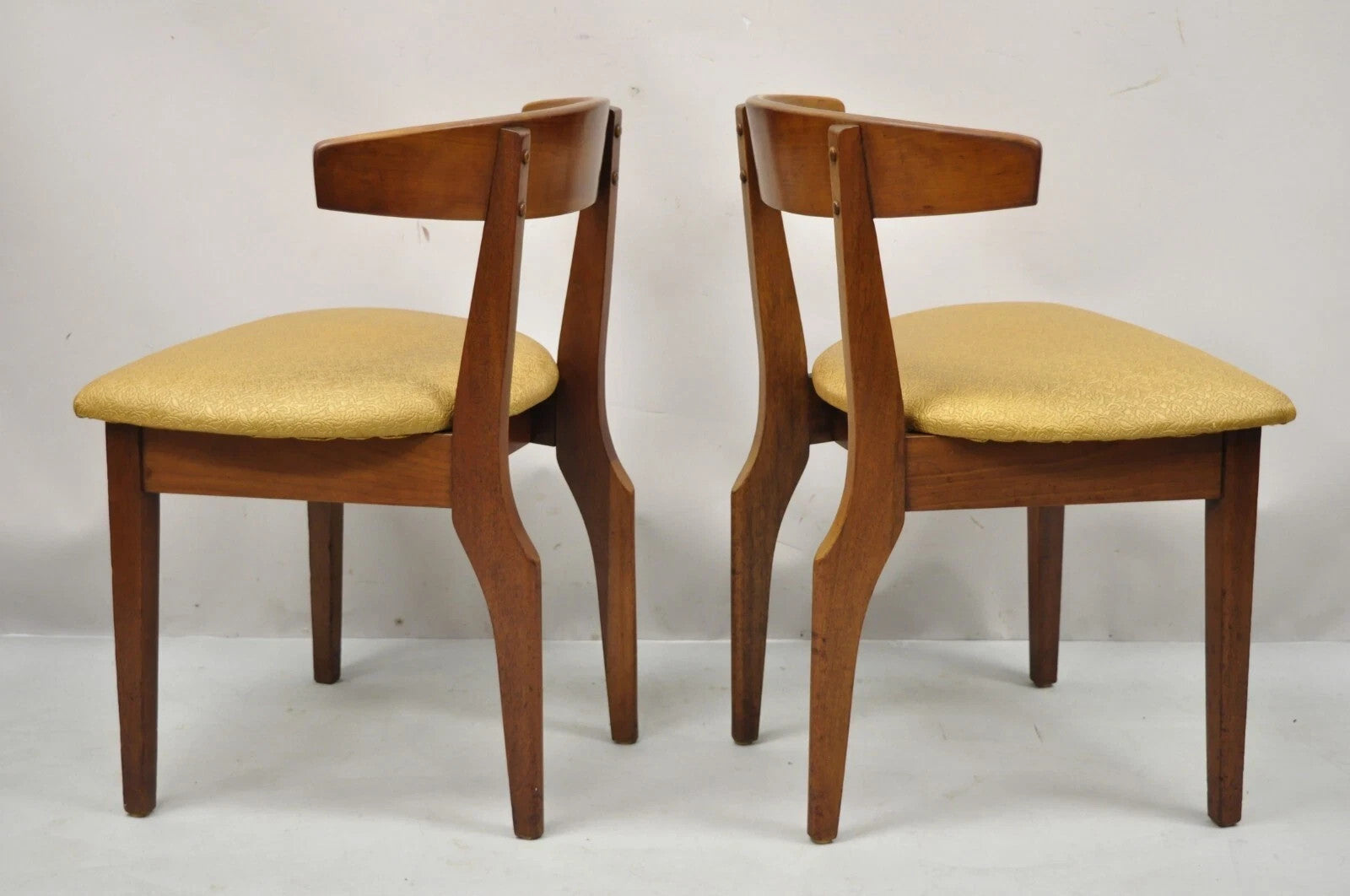 Vintage John Van Koert Drexel "Counterpoint" Cherry Dining Side Chair - a Pair