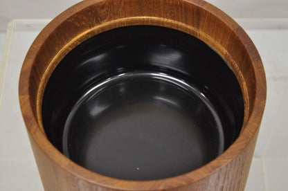 Mid Century Danish Modern Dansk Teak Lidded Ice Bucket by Quistgaard