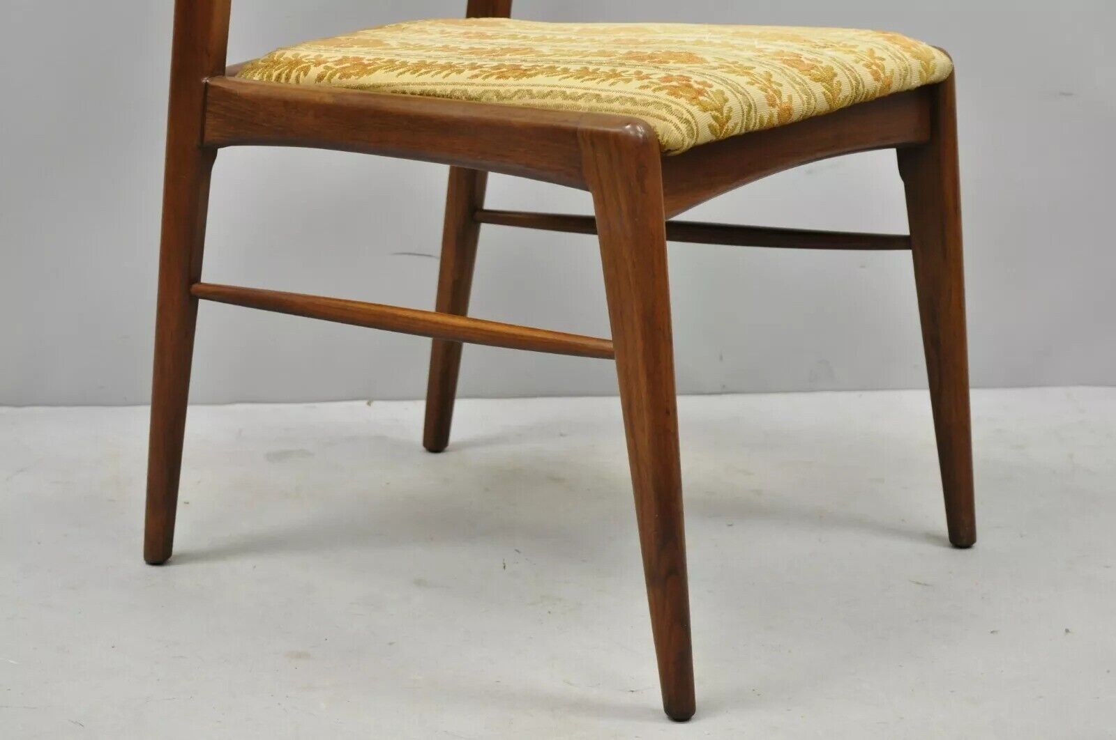 Vintage Mid Century Modern Paul McCobb Style Walnut Cane Dining Chairs - Set 4