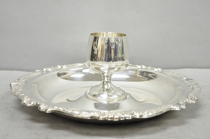 Vintage Sheridan Victorian Silver Plated Shrimp Cocktail Serving Platter Tray