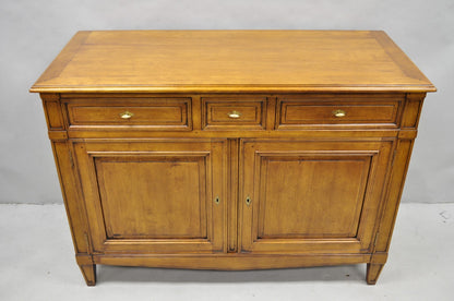 Vintage French Country Cherry Wood Server Buffet Sideboard Cabinet by MNdB
