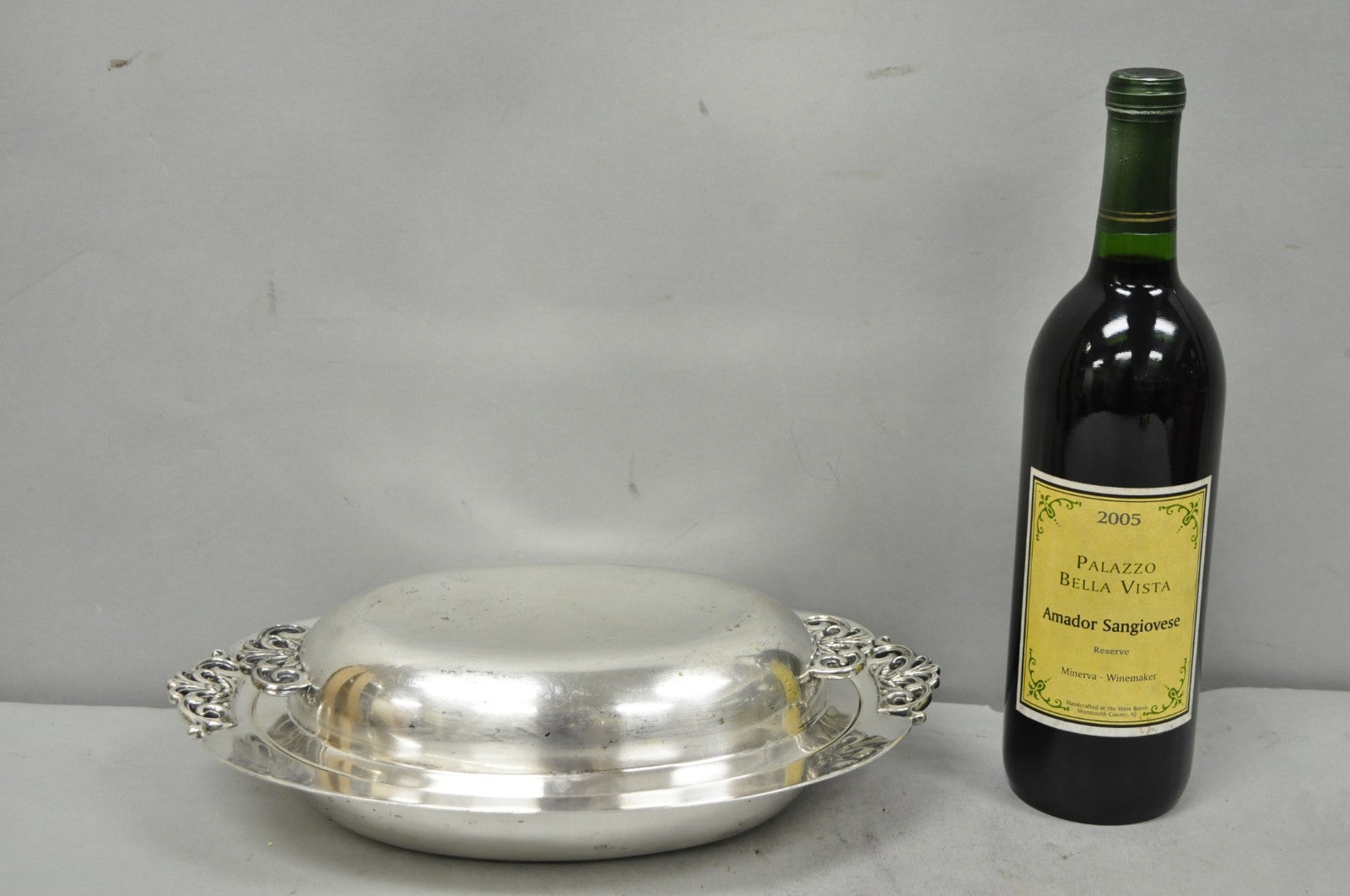 Vintage Reed & Barton Nordic 1152 Silver Plated Covered Vegetable Serving Dish