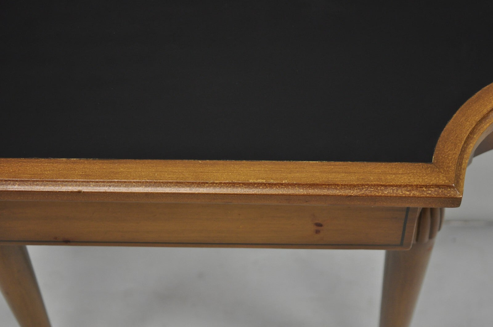Vintage French Regency Style Cherry Small Wall Mount Console Table w/ Drawer