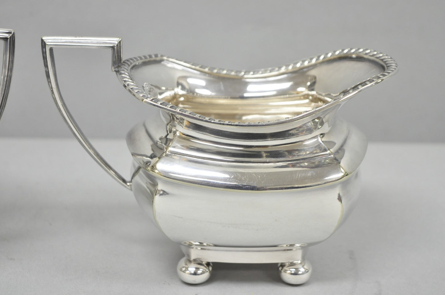 Antique Walker & Hall 53499 Art Deco Silver Plated Tea Service Set - 4 Pcs