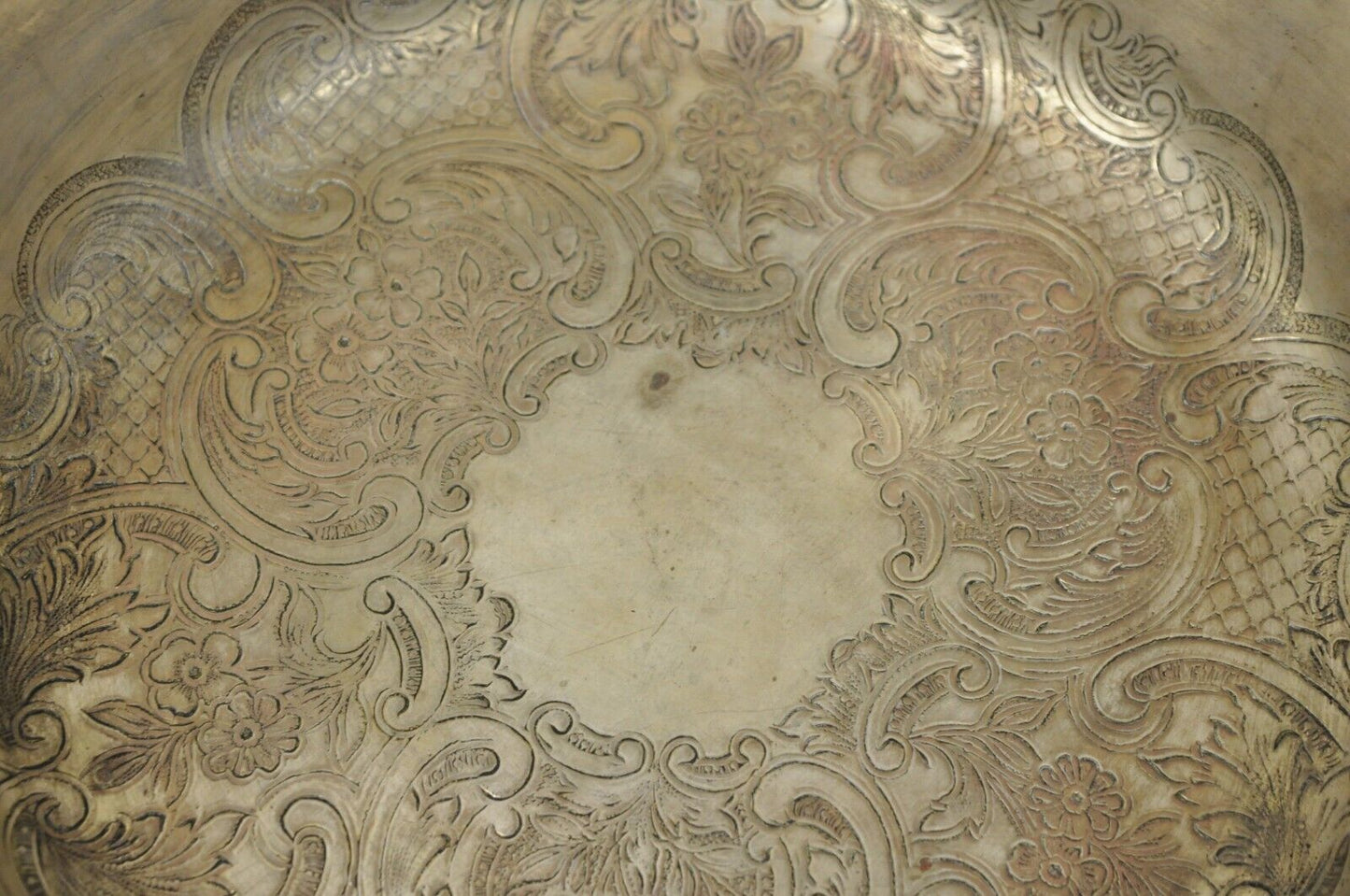 Vtg English Regency Victorian Silver Plated Lidded Vegetable Serving Dish Bowl