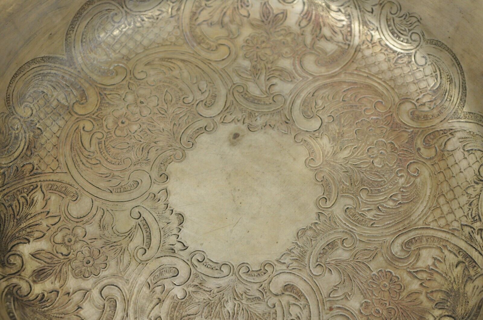 Vtg English Regency Victorian Silver Plated Lidded Vegetable Serving Dish Bowl