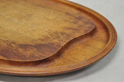 Vintage Mid Century Modern Henning Koppel Georg Jensen Teak Cutting Board Tray