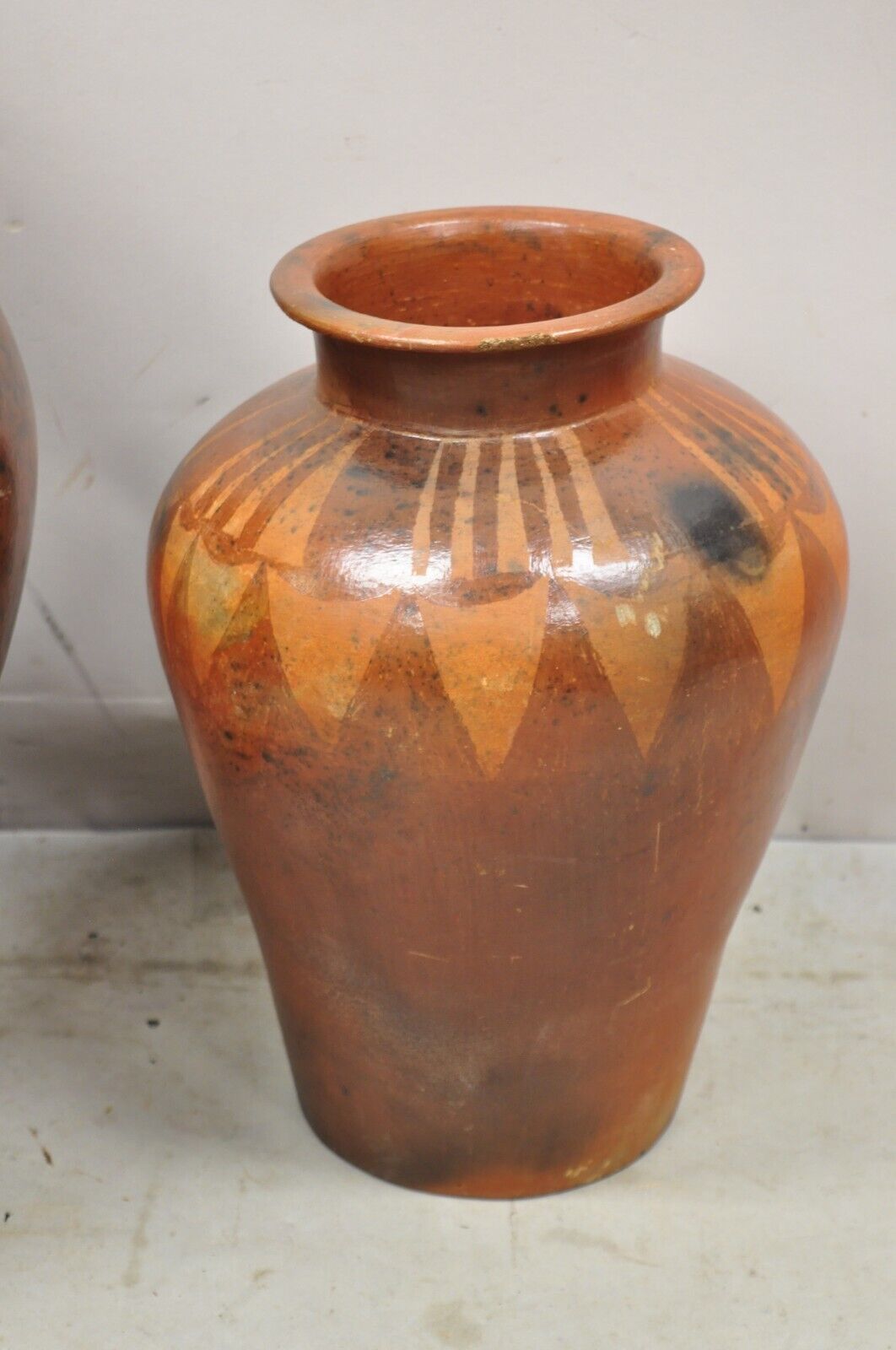 Lombok Crafts Indonesian Terracotta Clay Pottery Graduating Pot Jugs- Set of 3