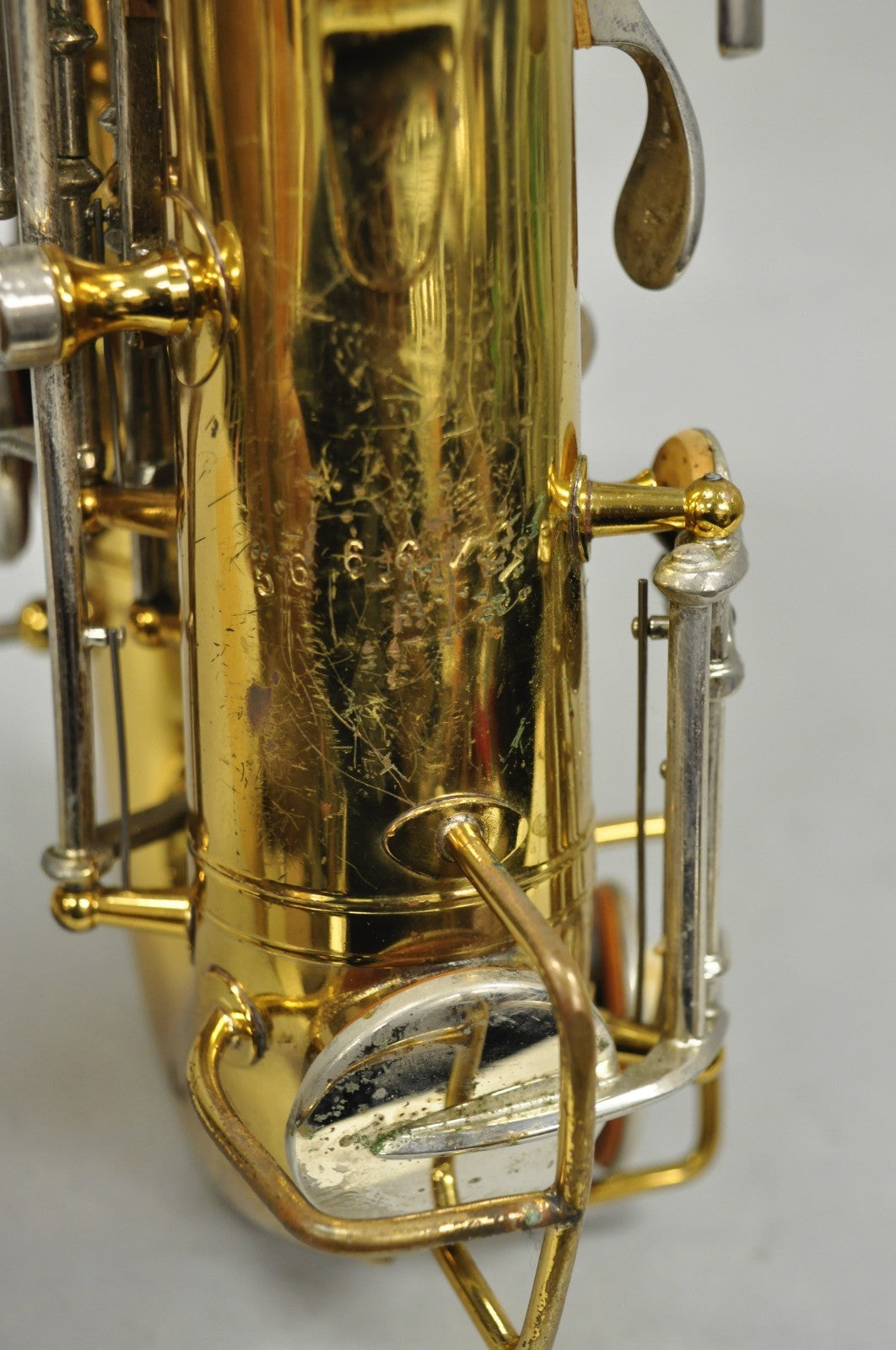 Vintage Bundy Selmer Brass Alto Saxophone in Hard Case w/ Extras