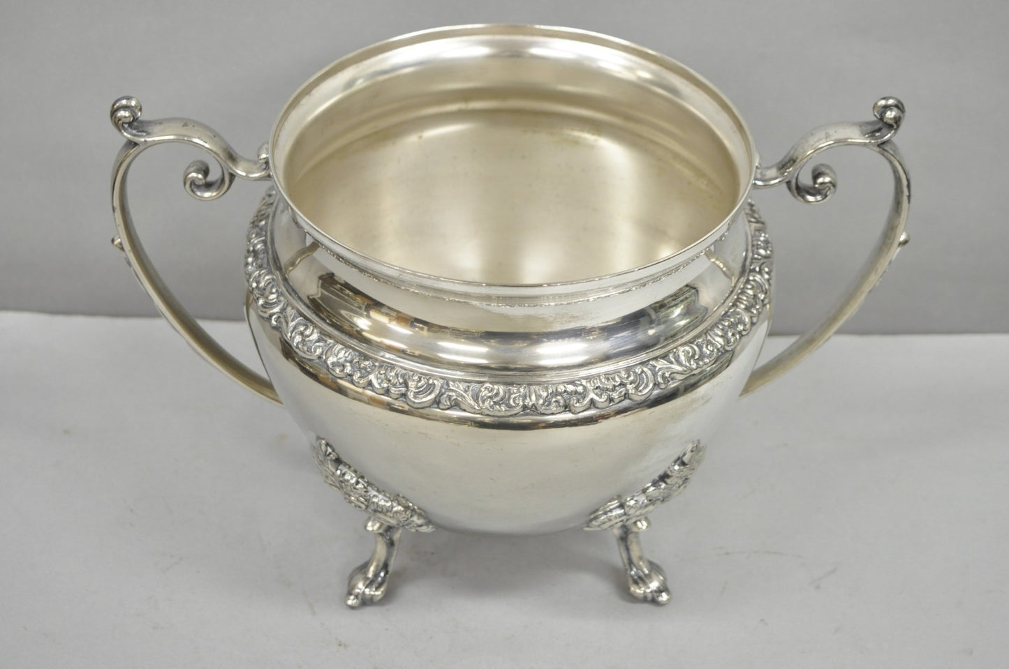 Vintage Victorian Silver Plated Twin Handle Tureen Bar Champagne Chiller Bucket