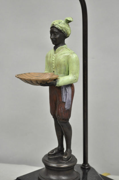 John Richard Egyptian Moorish Figural Butler Servant Table Lamp