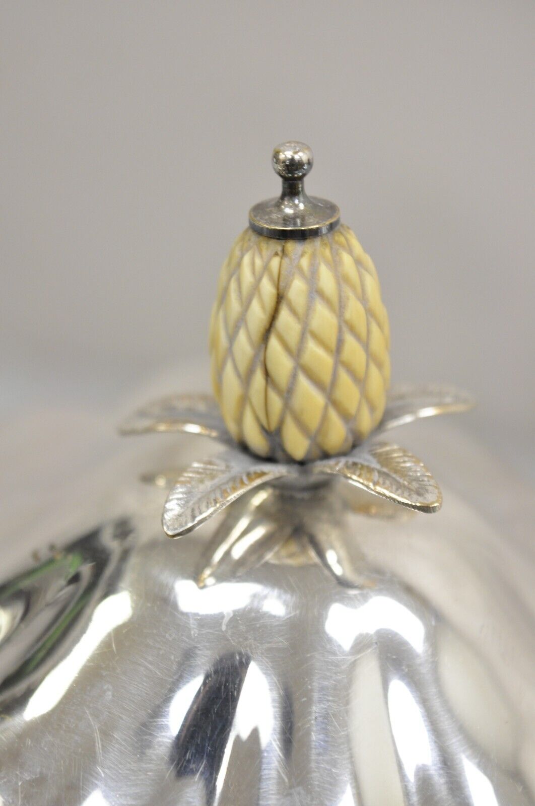 Vintage English Regency Silver Plated Scalloped Covered Dish - a Pair