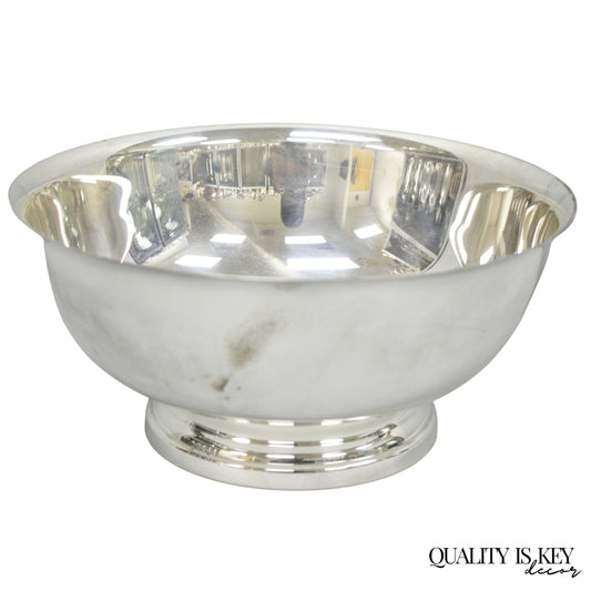 Vintage Gorham YC 781 Silver Plated 9" Round Modern Serving Bowl
