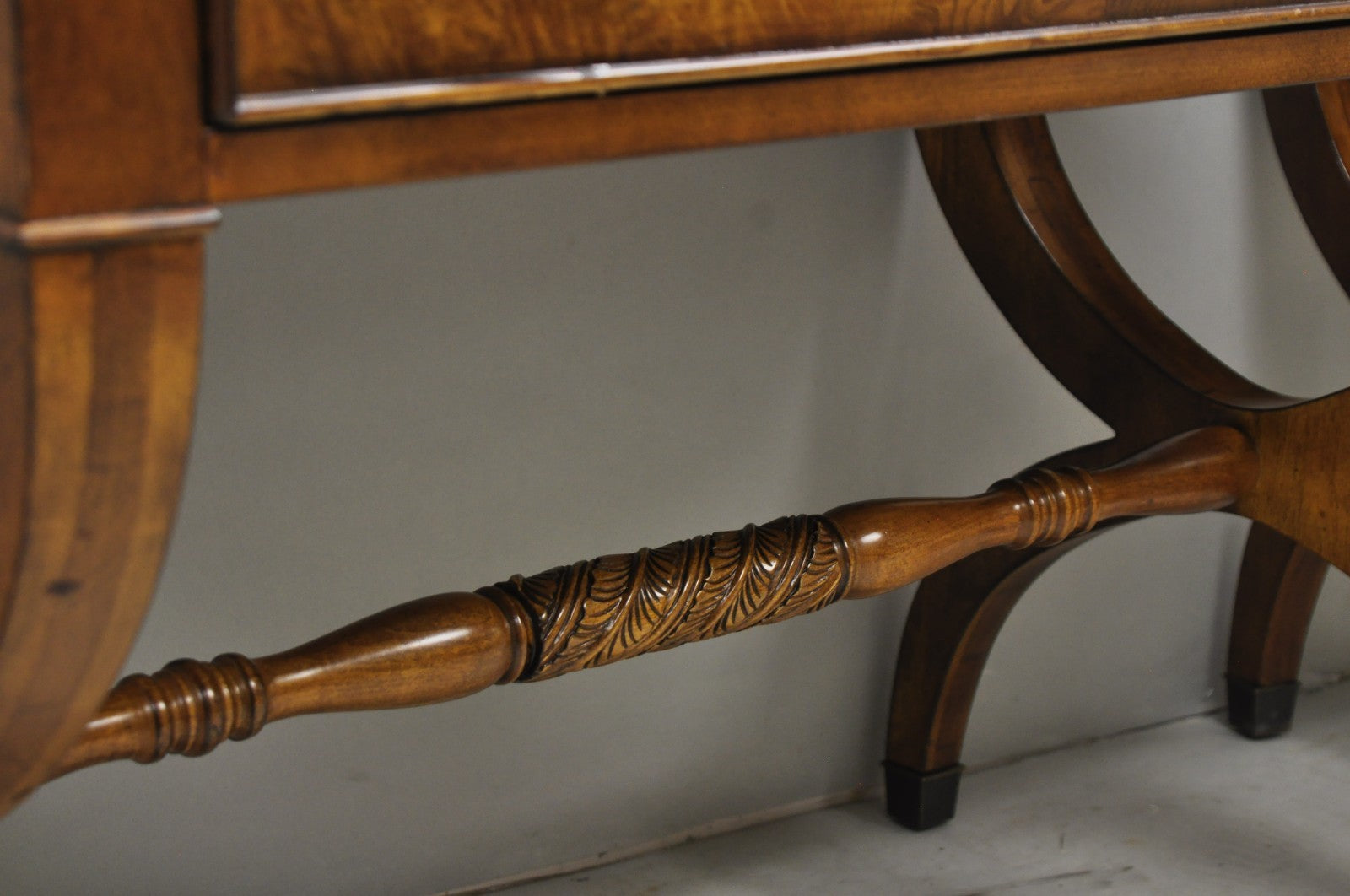 Ethan Allen Townhouse 2 Drawer Night Table Nightstand Curule Regency Style, Pair